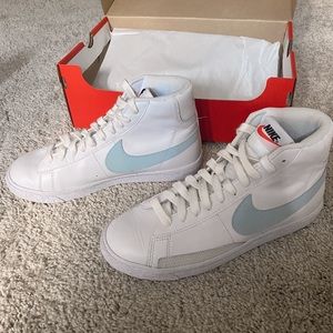 Light Blue Nike Blazer Mid